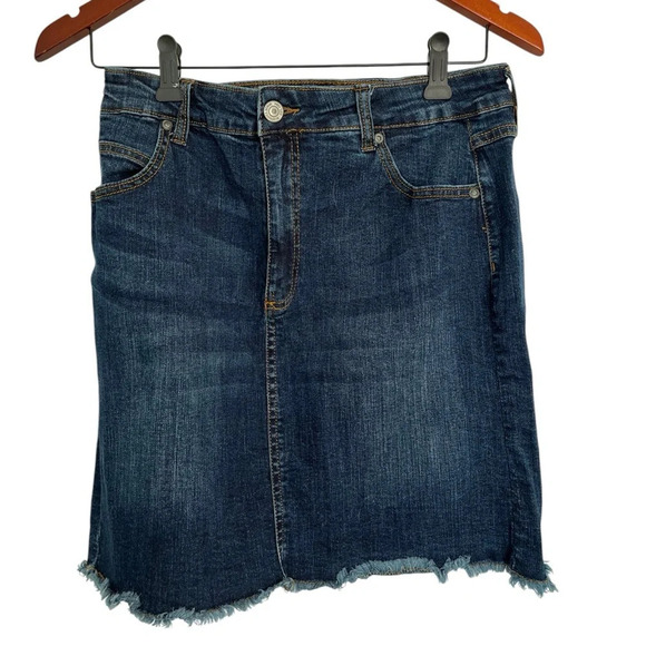 Bluenotes Dresses & Skirts - FREE with any purchase - Bluenotes distressed jeans skirt size large